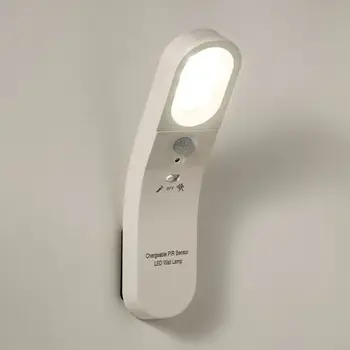

USB Wall Light Motion Sensor Human Body Induction Adjustable Bedside Lamp U90A