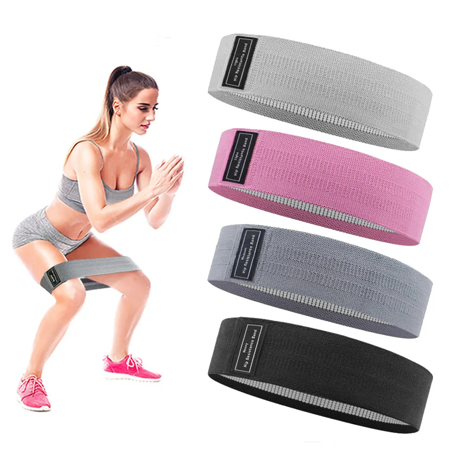 Bandas de resistencia para entrenamiento Fitness, expansor de sentadillas antideslizantes, bandas de goma de resistencia para Yoga, entrenamiento de gimnasia, banda elástica trenzada