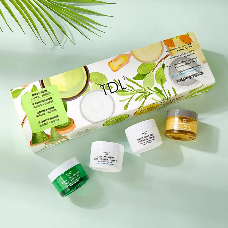 

Face Cream Skin Care Set Plant Essence Moisturizing Deep Cleansing Skincare Cosmetics Gift Box Kit Beauty Face Care Products