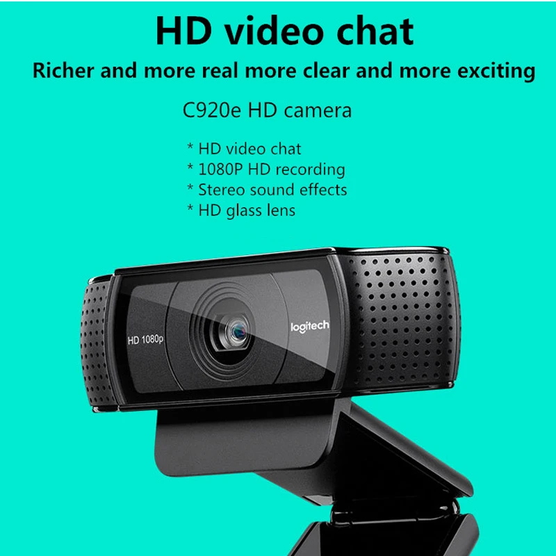 logitech C920e веб-камеры 1080P видео чат Запись Камера для Windon7/8/10 Mac