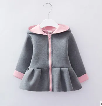 Pudcoco Hot Baby Girls Hooded Coat Jacket Toddler Kids 3D Bunny Rabbit Ear Hoodies Outfit Clothes Autumn Warm Coat
