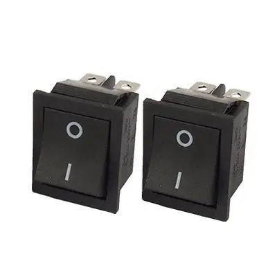 2 шт 16A/20A 250 V/125 V AC 6 Pin DPDT ON/ON I/O Snap In перекидной клавишный выключатель