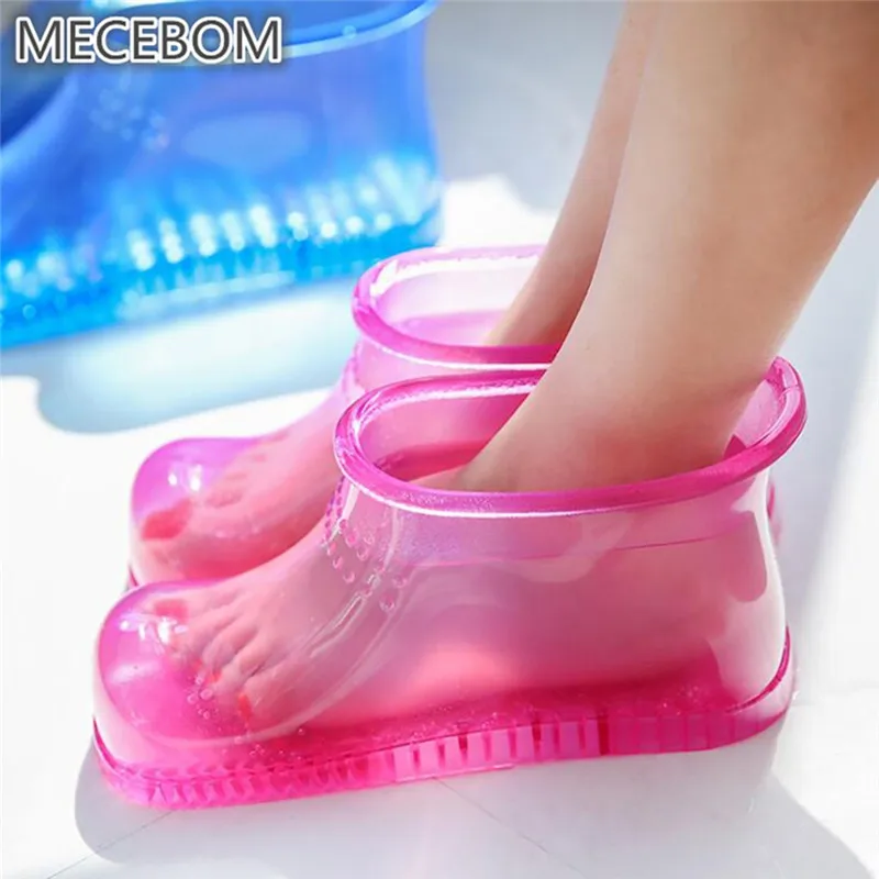 

Foot Bath Massage Boots Household Relaxation Shoes Feet Care Hot Compress Foot Soak Therapy Massage Envy Acupoint Sole #40