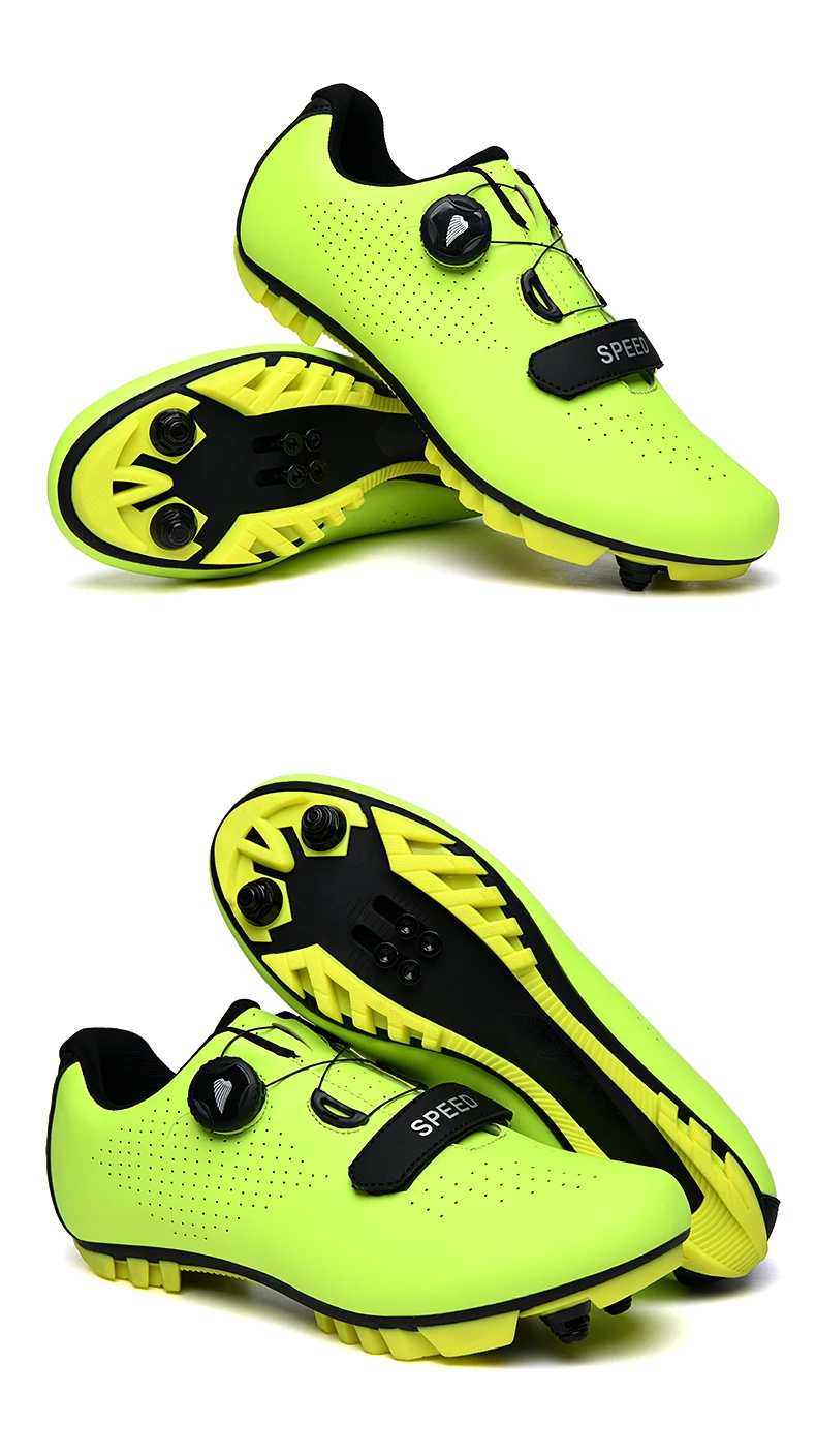 8 Professional SPD Cleat Cycling Shoes MTB Mountain Bike Shoes Non-Slip Cycling Sneakers Men Breathable Racing RoadBicycle Shoes