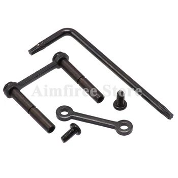 

Airsoft Anti Walk Rotation Pins 2 Steel Side Plates 154 Steel .223/.308 Trigger Hammer Pins M4 M16 AR15 Hunting Accessories