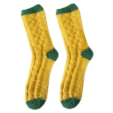 Модные женские зимние носки полосатые носки для велоспорта домашние мягкие носки для женщин и девочек Теплые зимние носки для сна для женщин