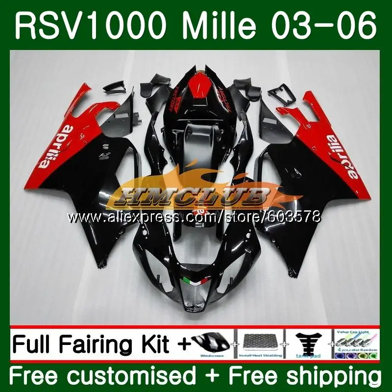 Набор для ухода за кожей Aprilia Mille RSV 1000 R RR 2003 2004 2005 2006 Красный Черный 42CL. 2 RSV1000RR RSV1000R 1000R RSV1000 03 04 05 06 обтекатель