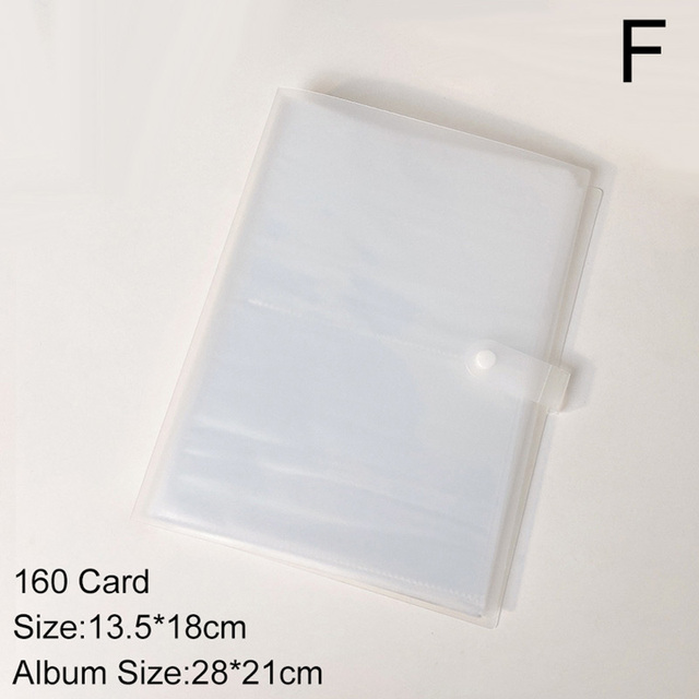 Inches 84/160/240 Pockets Photo Album Photocard Holder Cute Jelly Color Instax Album Sequins Name Card Holder Ins Card Bag