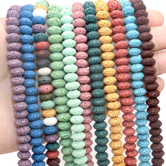 カラフル溶岩ビーズ❤︎10ミリ｜素材/材料 