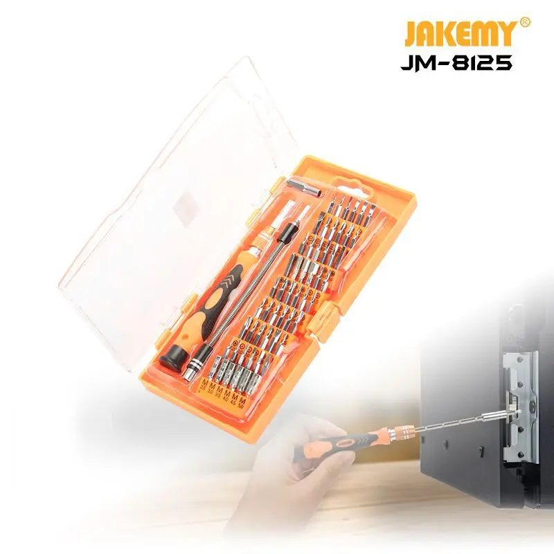 JAKEMY JM-8125 Набор отверток инструмент для ремонта телефонов 58 в 1 мульти-набор наконечников ремонт телефонов инструменты ifixit разборка ремонт