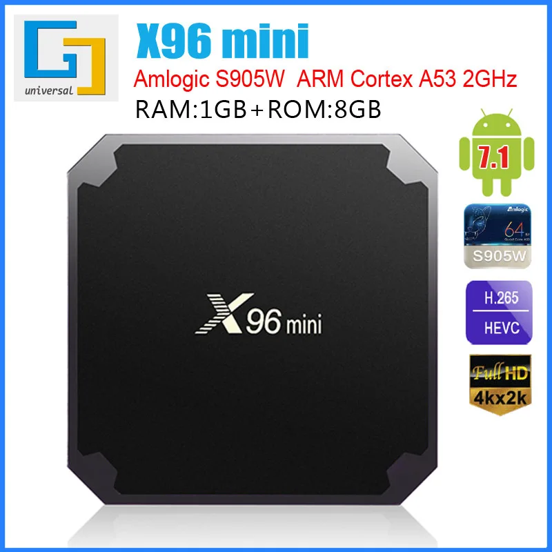 X96 Мини Смарт ТВ коробка S905w 8G/16G Android ТВ коробка WiFi стабильность качества