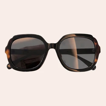 

Big Square Sunglasses Women Men with Acetate Frame Brand Designer Sun Glasses