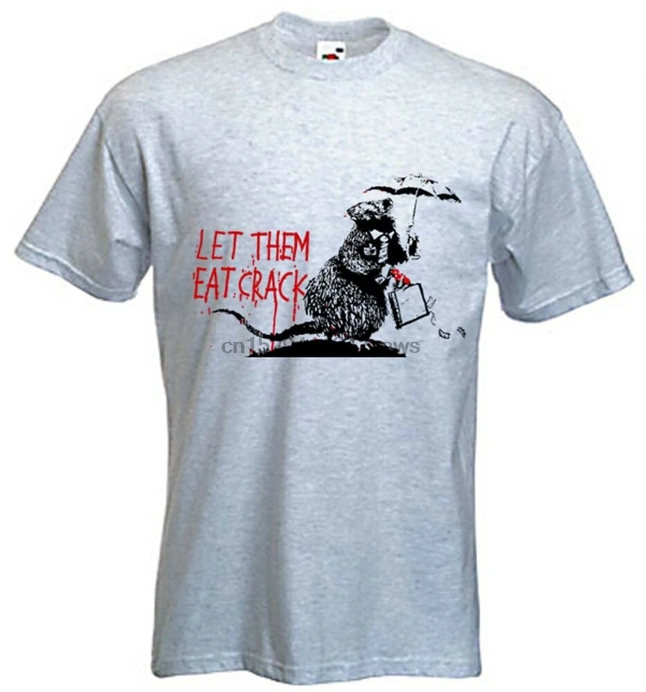 BANKSY LET THEM EAT футболка с трещины Крыса городские выбор цветов S до XXXL|Футболки| |