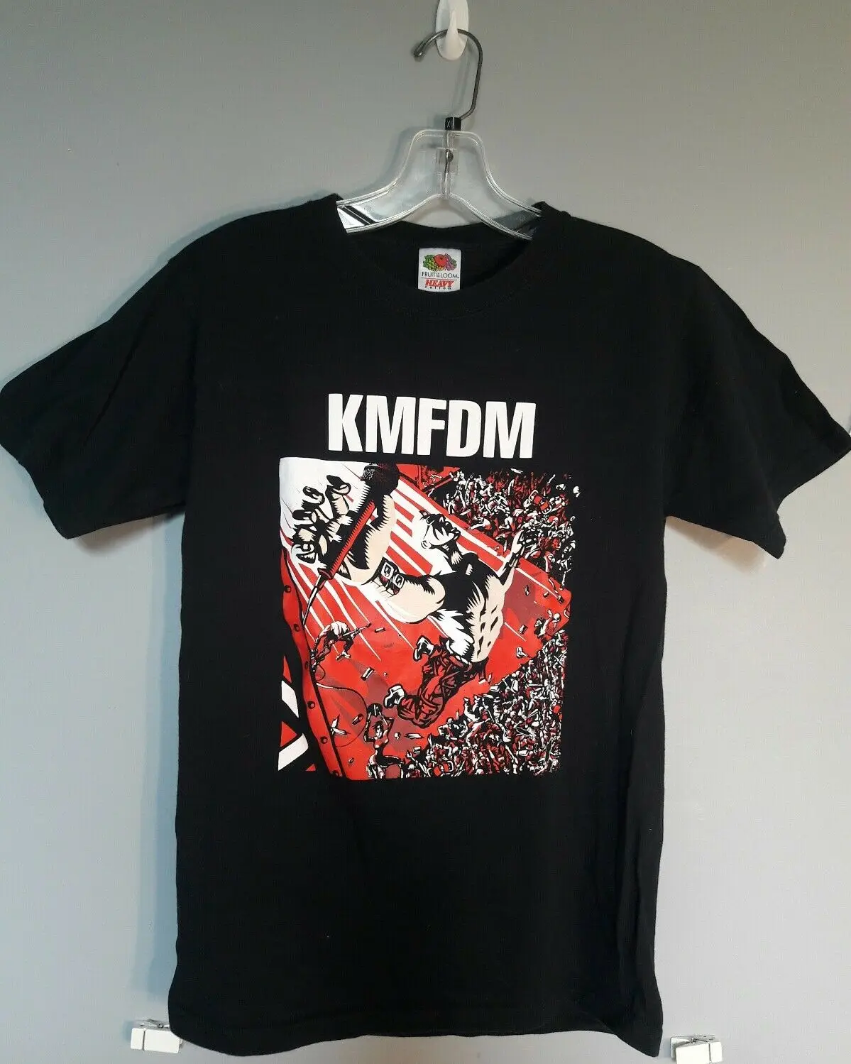 KMFDM Винтажная Футболка Для турнира концерта 2009 дата промышленная альтернатива