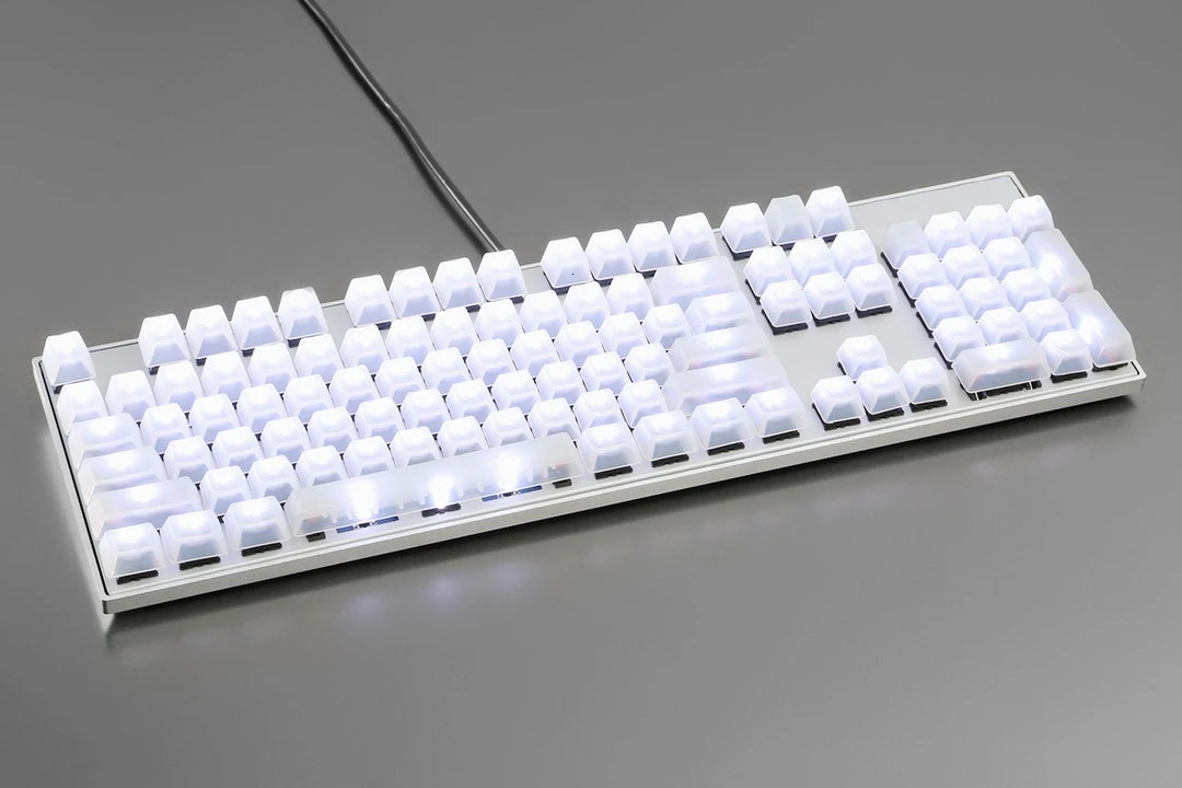 OEM профиль 104 ключи ANSI пудинг брелки пустая механическая клавиатура Cherry MX совместимый с подсветкой прозрачный цвет