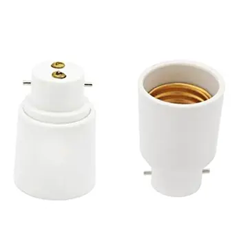

B22 To E27 Lamp Adaptor Connector Light Base Screw Light Bulb Socket Flame Retardant Bakelite Durable Safe Non Electric leakage
