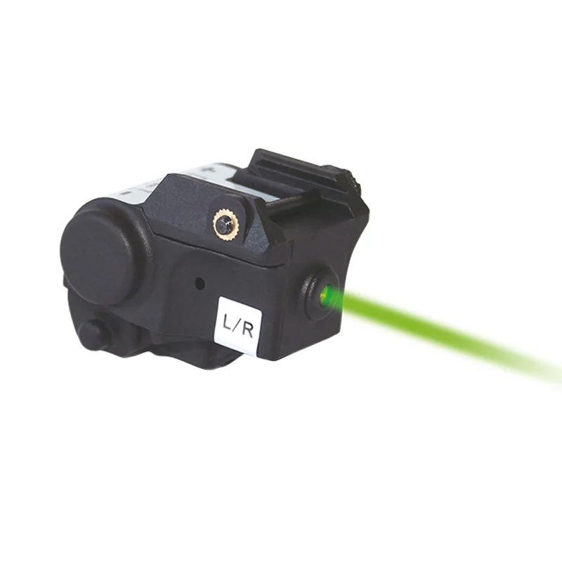 Laserspeed LS-L2 Glock мини красный лазерный прицел для некомпактного пистолета Зеленая лазерная указка ИК лазерный прицел - Цвет: green Laser