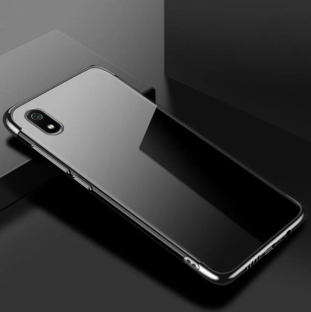 Для Xiaomi Redmi 7A Прозрачный чехол Чехол с покрытием Мягкий ТПУ силиконовый чехол для Xiaomi Redmi 7A чехол противоударный бампер чехол