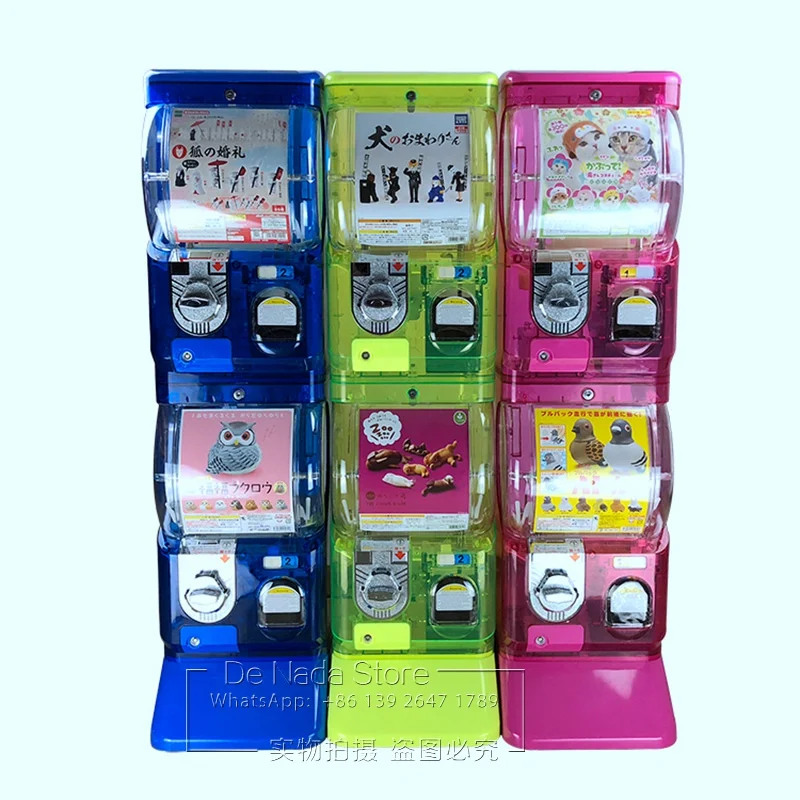Amusement Park Game Room Coin Operated Arcade Games 50mm 75mm Capsule Toy Gashapon Prize Gift Transparent Vending Machine