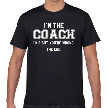 

Tops T Shirt Men im the coach O-Neck Vintage Geek Print Male Tshirt XXXL