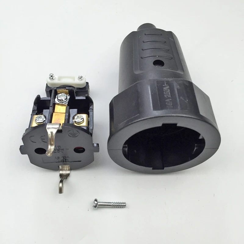 1  250v 16A ϼ  Ŭ Ŀ,  þ ѱ  EU Schuko  ڵ  ̺ ÷ 