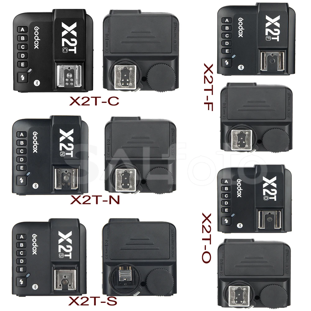 Godox X2T 2.4G TTL Wireless Flash Trigger X2T-C X2T-N X2T-S HSS Transmitter X1 Receiver for Canon Nikon Sony Fuji Olympus Pentax flash trigger