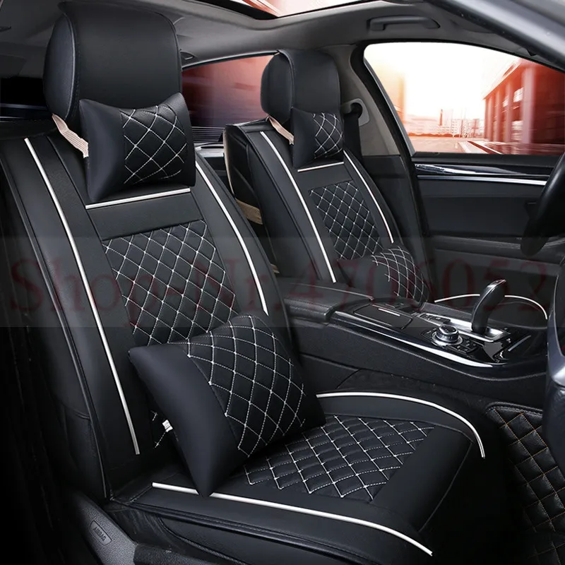 Универсальные автомобильные чехлы из искусственной кожи для Toyota Corolla Camry Rav4 Auris Prius Yalis Avensis SUV автомобильные аксессуары