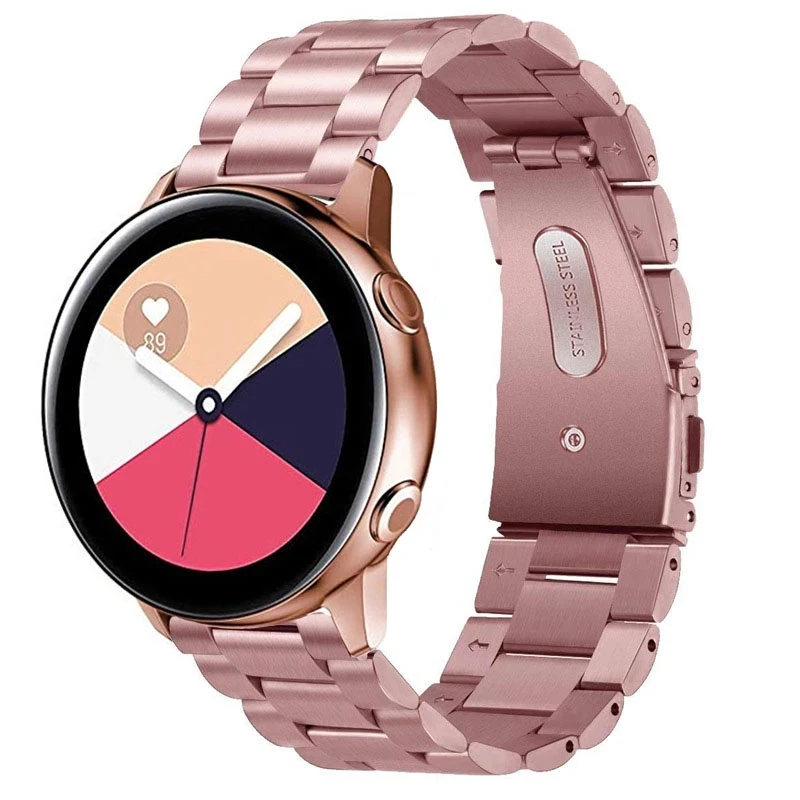 

Stainless Steel Strap For Galaxy Watch Active2 40mm Bands Active 2 44mm Band 20mm for Samsung Galaxy Watch Active 2 watchband