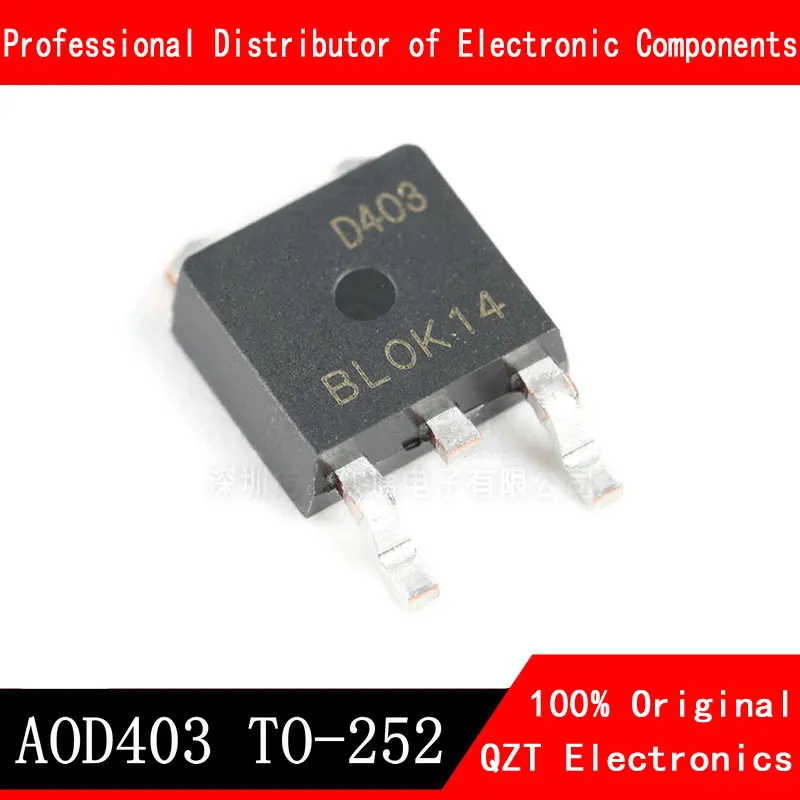 10pcs/lot AOD403 TO-252 D403 TO252 30V 85A P Channel new original In Stock 5pcs b6010d to252 b6010 to 252 new original