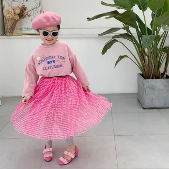 

2020 New Girls Plaid Skirt Pants Fashion Spring Girls Skirts 2-7t PO217