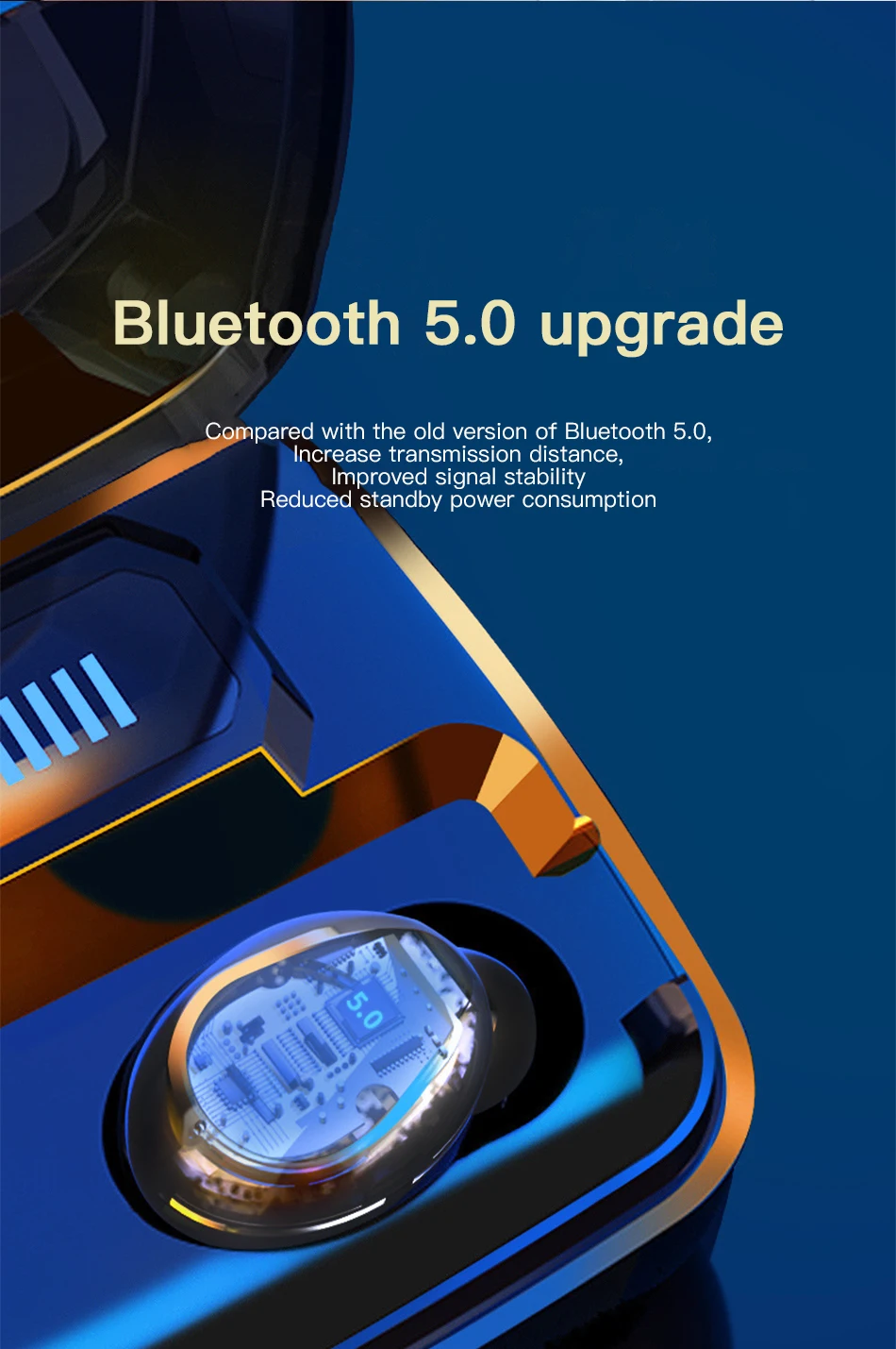 !ACCEZZ LED Display TWS Bluetooth5.0 Earphone HIFI Stereo Touch Control Headset With Charging Box Extal Power Bank Charger Phone (10)