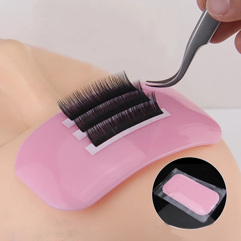 New Silicone Pad Eyelash Extension Lash Tray Stand Holder Makeup Supplies Thicken Eyelash Pad SCI88