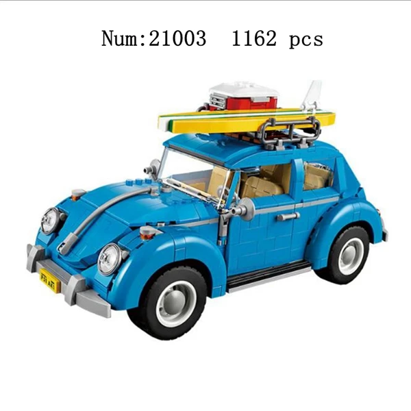 21003 1162 pcs Креативный 21001 21002 21003 Volkswagen серии автомобильный автобус набор маленькое образование частиц блоки Детские обучающие игрушки, подарки - Цвет: 21003 1162 pcs