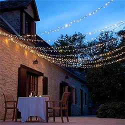 23M 33M 50M 100M Waterproof LED String Lights 24V EU US Pulg Outdoor Garland for Christmas Trees Xmas Party Wedding Decoration