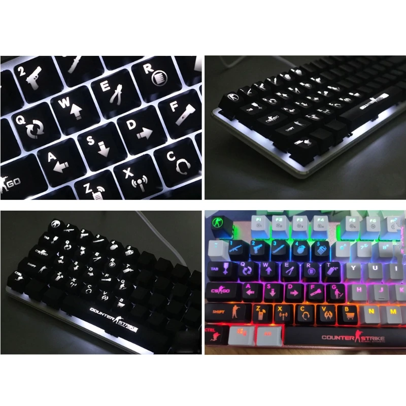 Teclado Mecânico cs go com Retroiluminação 26 Teclas Abs Shot para Oem Ceremx - Imagem 3