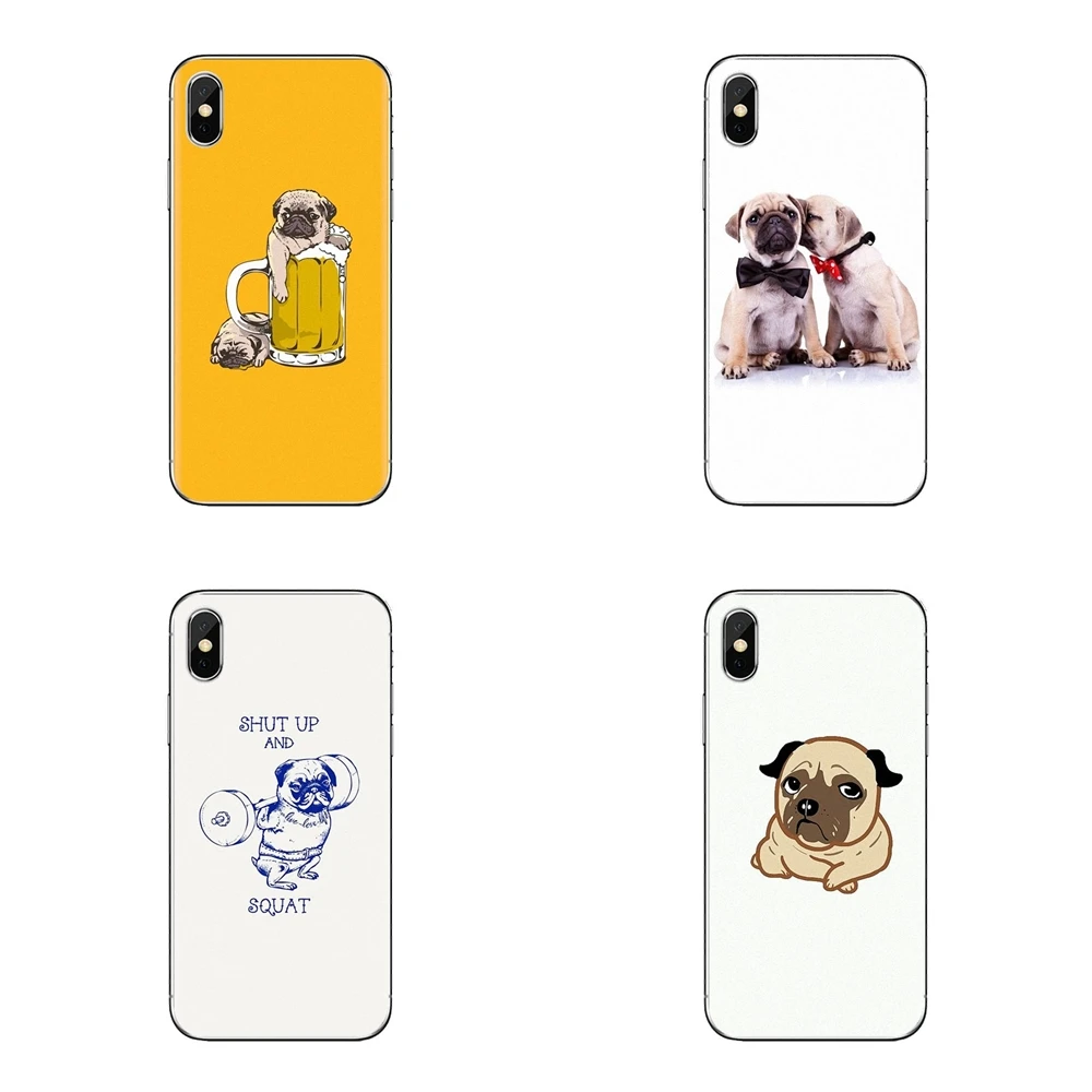Carlino pug dog puppy для Xiao mi 6 A1 Max x 2 5X 6X Red Note 5 5A 4X 4A A4 4 3 Plus Pro мягкие прозрачные чехлы |