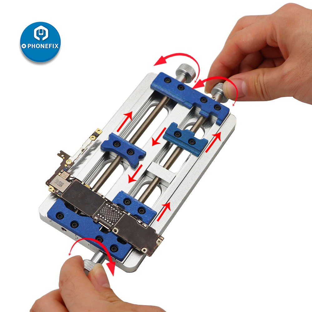 £17.25 Phonefix High Temperature Double Axis Pcb Board Holder Fixture Aluminum