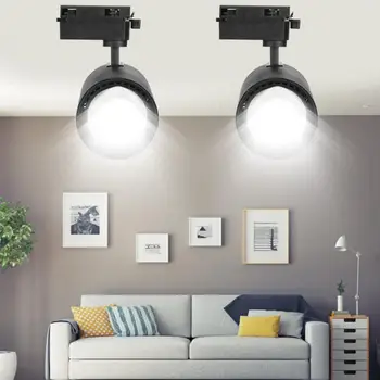 

2 pcs COB LED Track Light Spot Light Ceiling Mounted Rail Track Lamp Decorative Led spotlight Track Lighting for Shop dropship