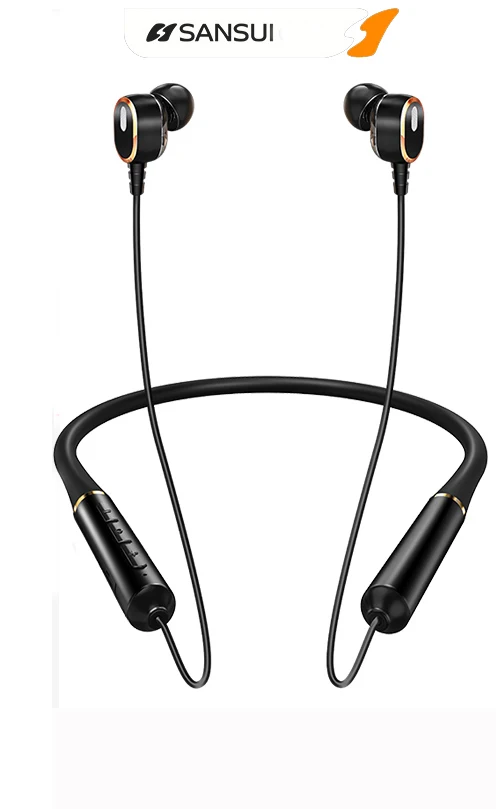 Беспроводная Спортивная Bluetooth-гарнитура Sansui проводная с заушным крючком |