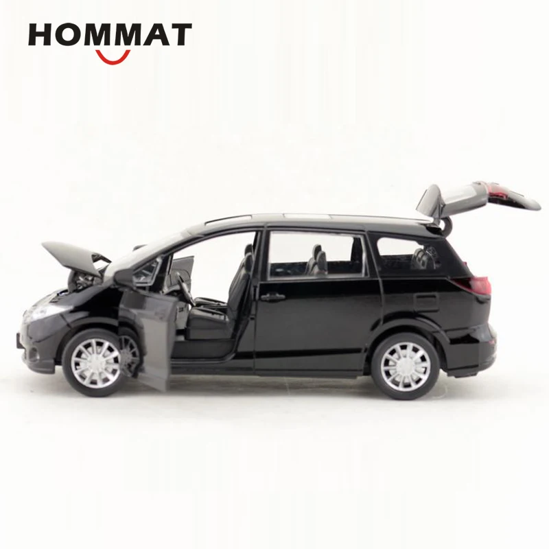 HOMMAT 1:32 Toyota Previa бизнес MPV сплав металла Литые и игрушечные транспортные средства модели автомобилей игрушки для детей звук и светильник