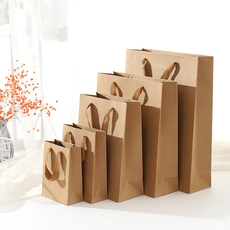 10pcs-lot-Multi-Size-Kraft-Paper-Bags-Food-Tea-Gift-Bags-Sandwich-Bread-Bags-Party-Wedding