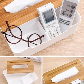 

Multi-function Plastic Tissue Box Phone Shelf Holder for Home Office Supply Papers Bag Holder Box Case Pouch Table Decoration