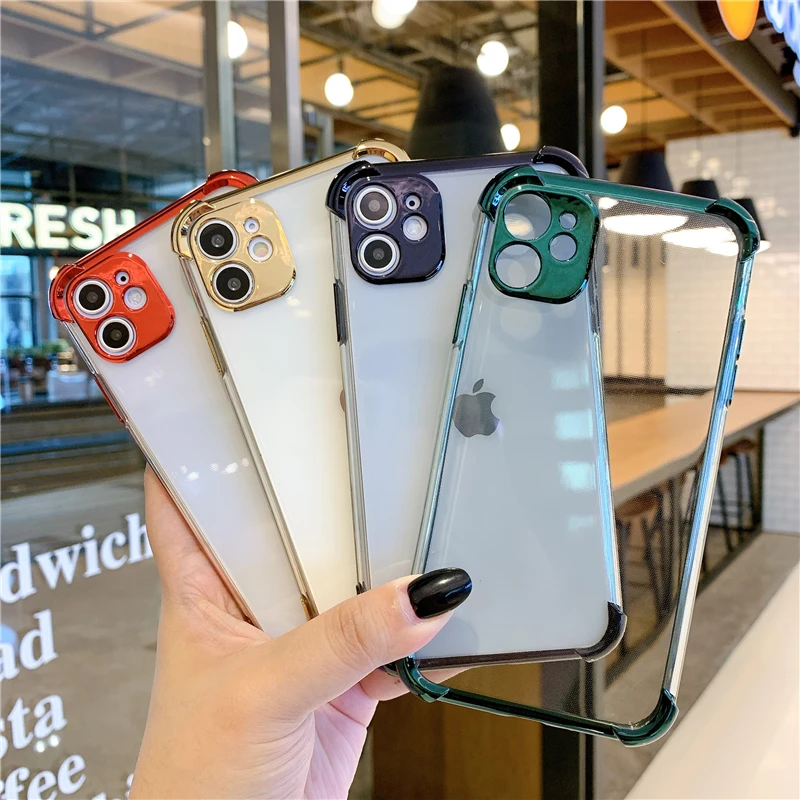 Мягкий силиконовый защитный чехол с покрытием для камеры iPhone 11 Pro XS Max X XR 6 6S 7 8 Plus SE