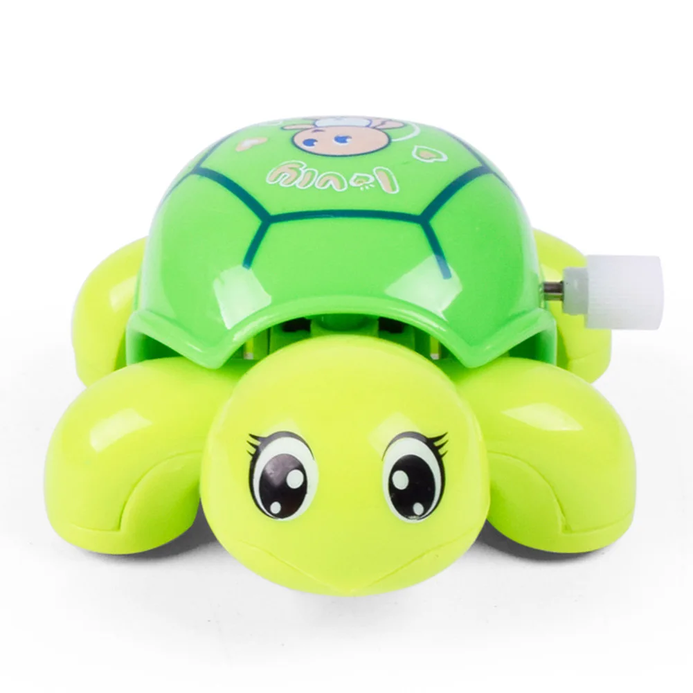 Забавное Животное интеллектуальное развитие Мини мультфильм черепаха случайный цвет ребенок обучающий игрушечный часовой механизм пластик для детей