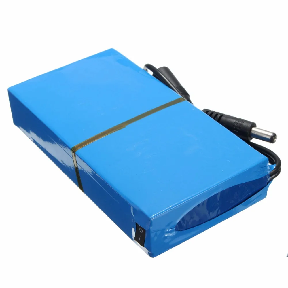 DC 12V 8000mAh литий-ионный аккумулятор высокой емкости зарядное устройство переменного тока штепсельная вилка EU/US аккумуляторная батарея для камеры видеонаблюдения
