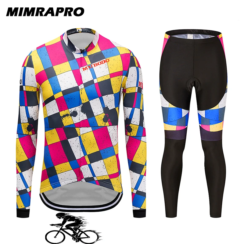 MIMRAPro длинный рукав Велоспорт Джерси дорога/Mtb Одежда велосипедная одежда Ropa Maillot Ciclismo велосипед одежда комплект M027