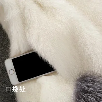 

New Luxury Long 4XL Plus Size Factory Real Price Genuine Rabbit Real Fur Coat Women Fur Jacket New Winter