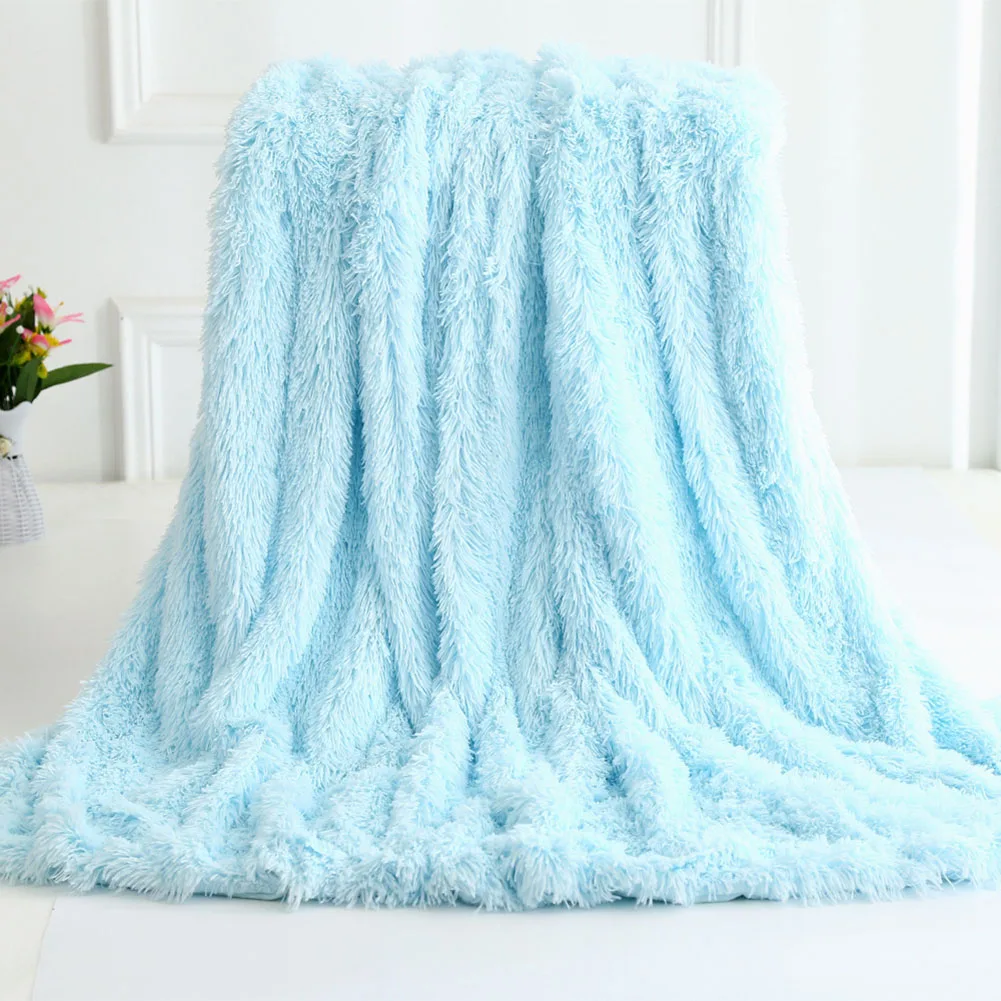 Luxury Large Pile Throw Blanket Super Soft Fleece Warm Shaggy Cover Home Bedroom cobija couverture koc UYT Shop