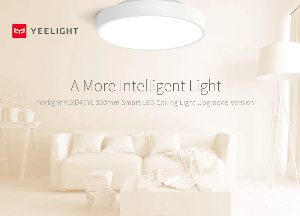 Yeelight YLXD41YL 320 мм 1800lm 28 Вт умный светодиодный потолочный светильник Ra95 обновленная версия пульт дистанционного управления телефоном диммер домашний комплект