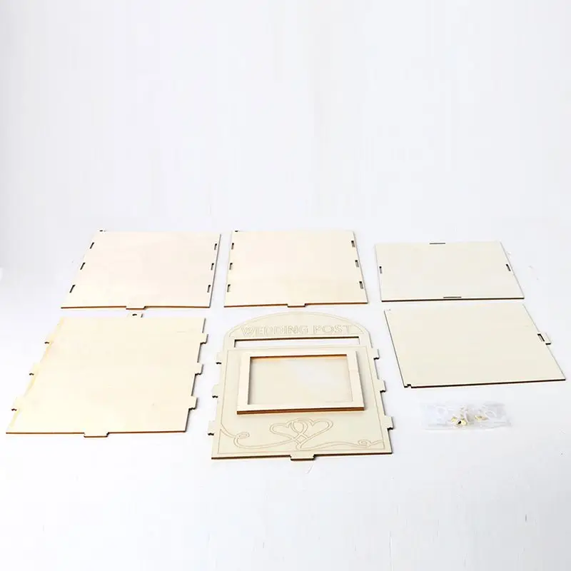 Деревянный DIY свадебный почтовый ящик с замком, подарочная карта, держатель для хранения сообщений, приём, детский душ, свадьба, юбилей, вечерние украшения